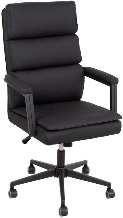 Office Chair Wrexham | size: Width: 65cm, Height: 115cm, Depth: 72cm | color: Black | image: 1 | variant: 1001217