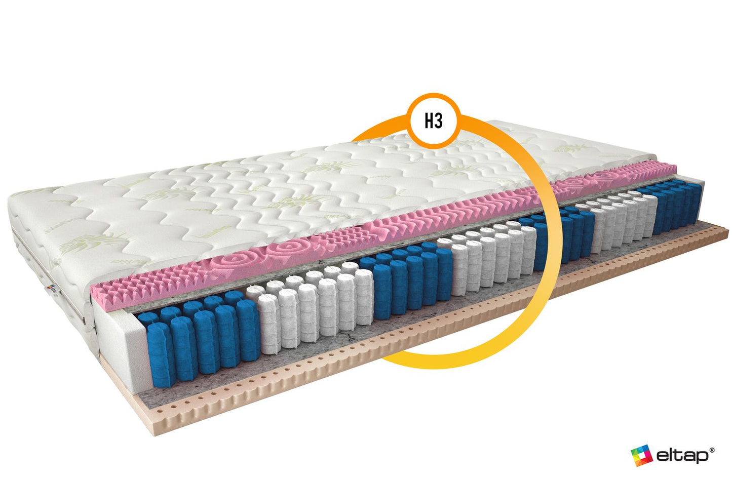 Pocket Spring Mattress Acapulco 6 | size: Length: 200cm, Width: 90cm | image: 1 | variant: 1013597