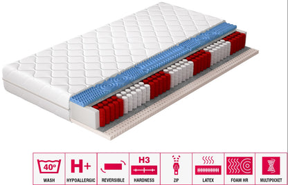 Pocket Spring Mattress East Redditch 15 | size: Length: 200cm, Width: 140cm | image: 2 | variant: 1014586