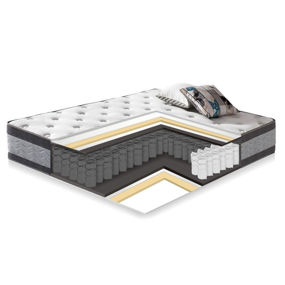 Pocket Spring Mattress Harmony Duo 3 | size: Length: 200cm, Width: 160cm | image: 0 | variant: 1011000