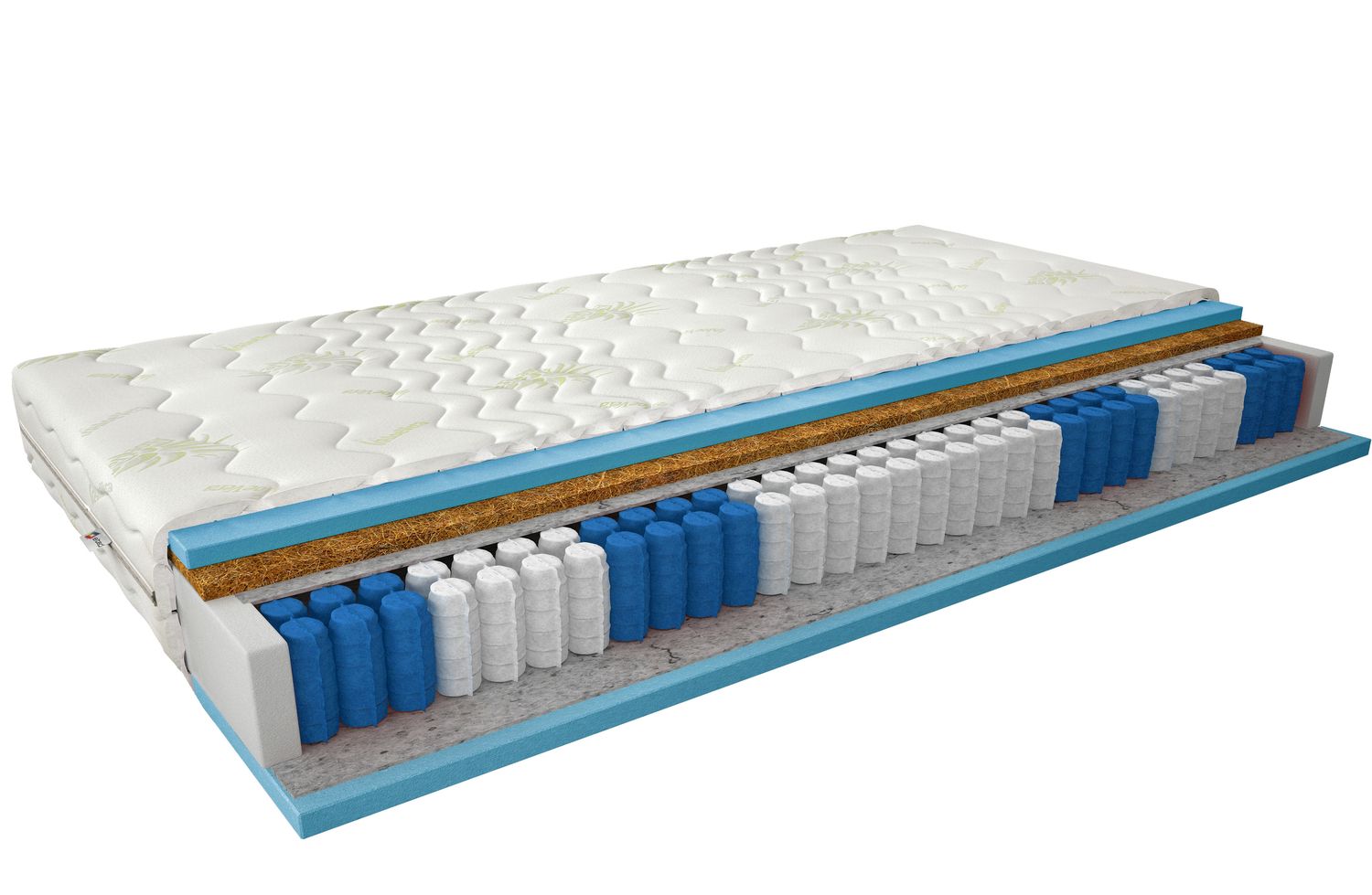 Pocket Spring Mattress Paola 6 | size: Length: 200cm, Width: 90cm | image: 1 | variant: 1013212