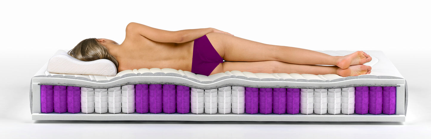 Pocket Spring Mattress Paola | size: Length: 200cm, Width: 80cm | image: 3 | variant: 1013206