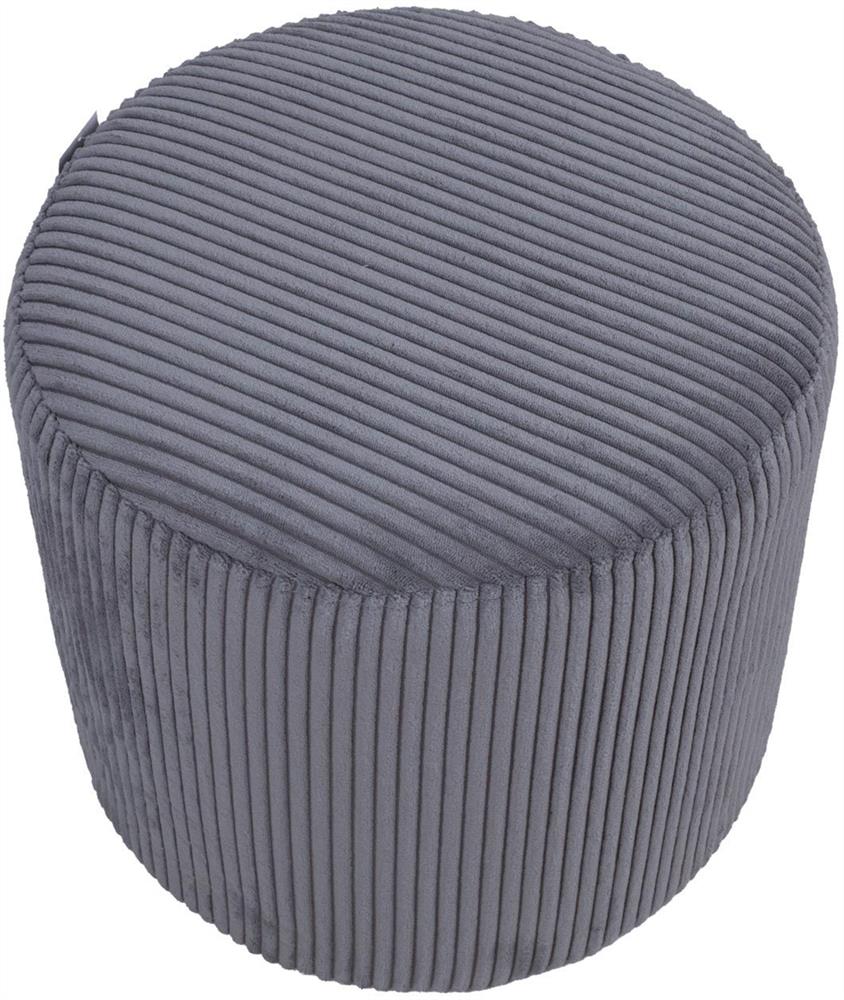 Pouf Abercynon | size: Width: 41cm, Height: 40.5cm, Depth: 41cm | color: Gray | image: 2 | variant: 1001398