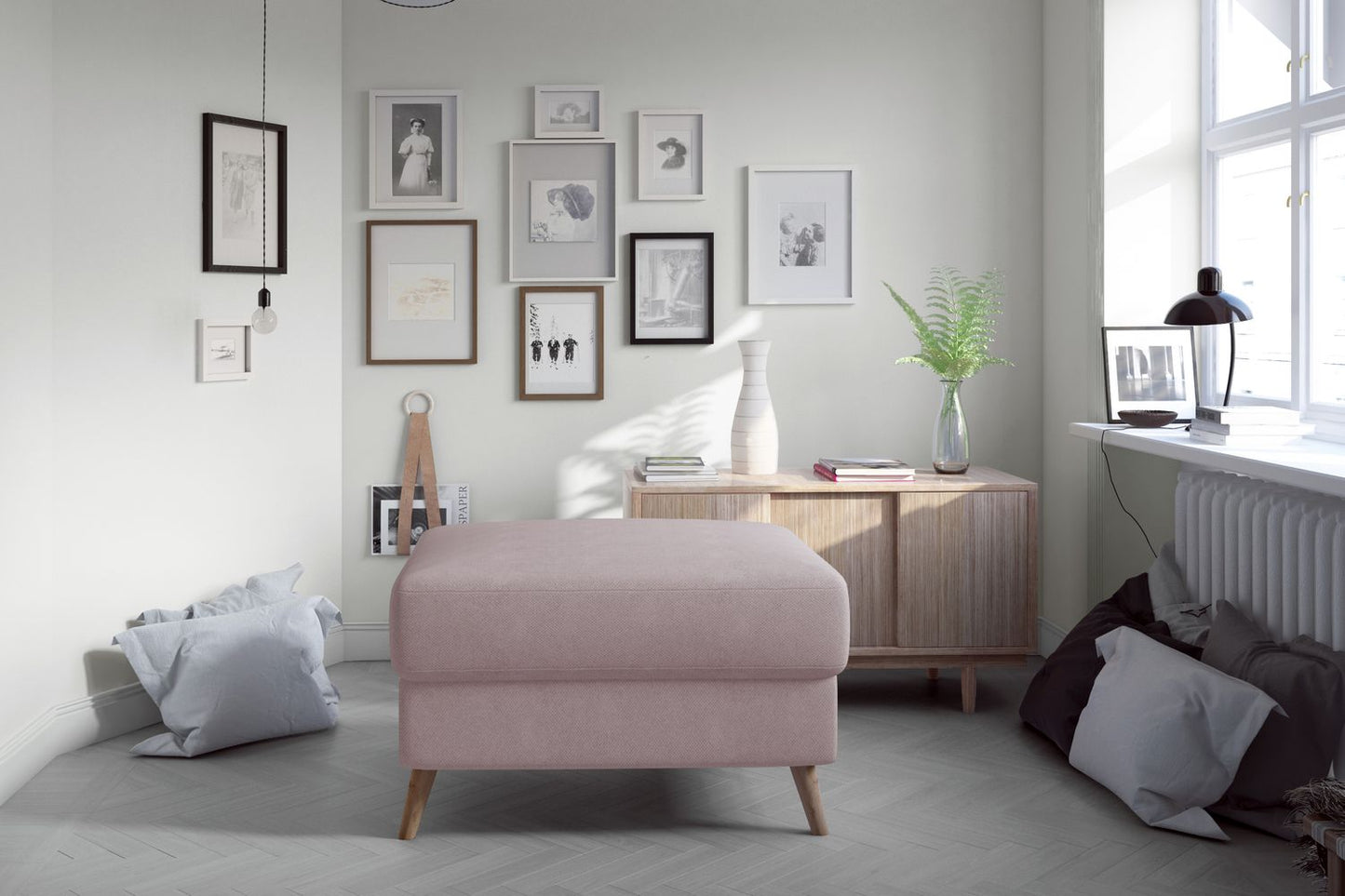 Pouf Asgard | size: Width: 73cm, Height: 73cm, Depth: 48cm | color: Soro | image: 1 | variant: 1005748