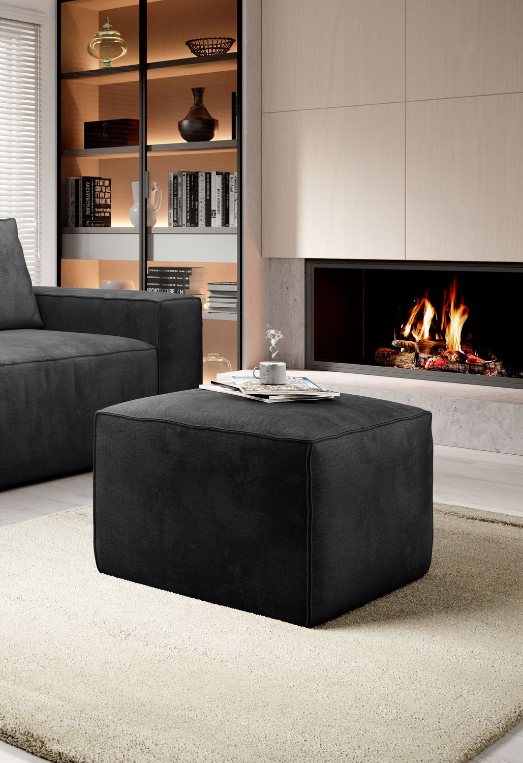 Pouf East Chertsey | size: Width: 88cm, Height: 51cm, Depth: 68cm | color: Nube | image: 1 | variant: 1010519
