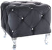Pouf Hestia K | size: Width: 50cm, Height: 46cm | color: Black/Silver | image: 0 | variant: 1006154