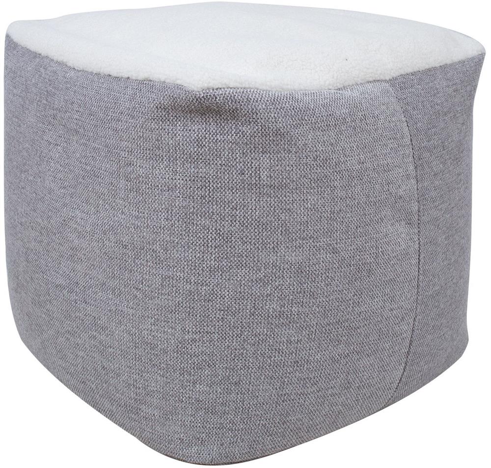 Pouf Lamb Bag | size: Width: 55cm, Height: 45cm, Depth: 55cm | color: Gray | image: 1 | variant: 1006109