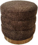 Pouf Lauren | size: Width: 35cm, Height: 38cm, Depth: 35cm | color: Brown | image: 1 | variant: 1006119