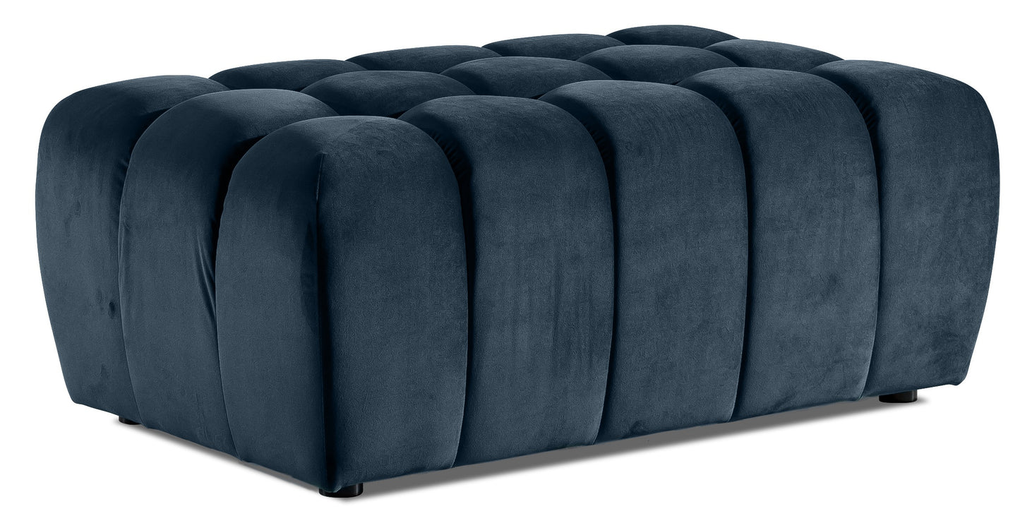 Pouf Lazaro | size: Width: 102cm, Height: 40cm, Depth: 64cm | color: Blue | image: 0 | variant: 1005856