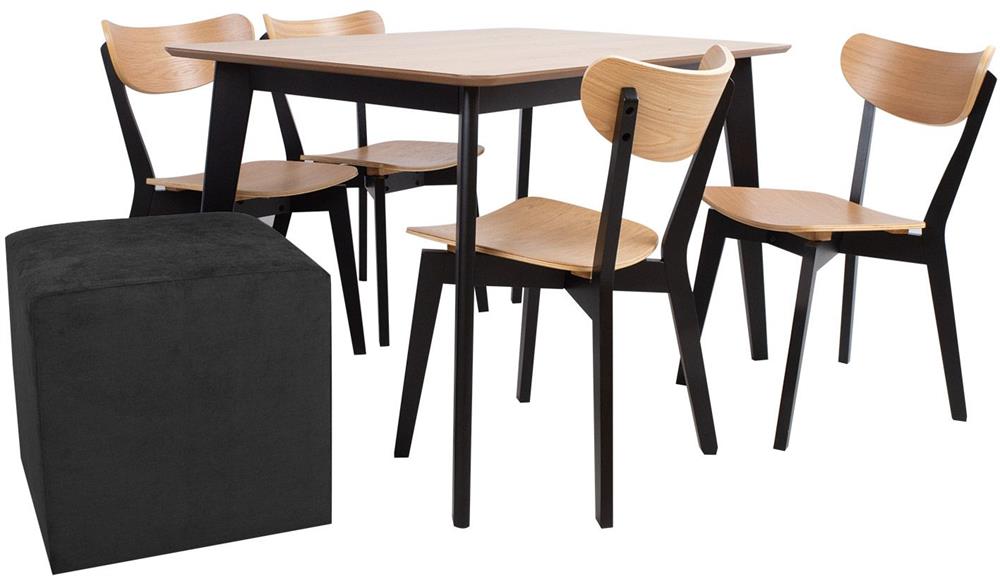 Pouf Lyn | size: Width: 45cm, Height: 45cm, Depth: 45cm | color: Black | image: 5 | variant: 1006125