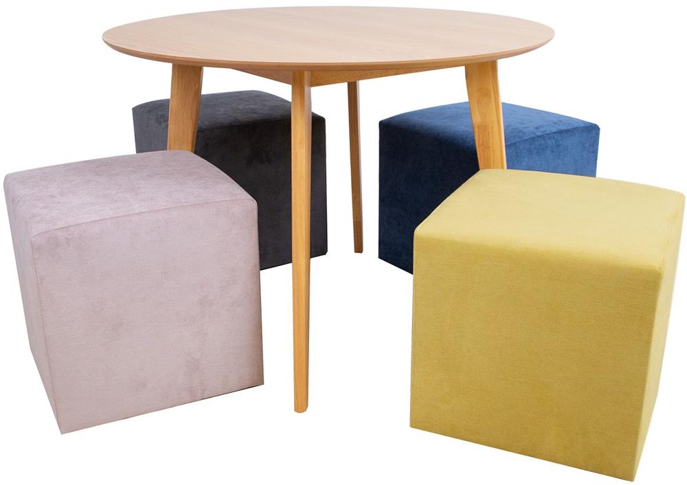 Pouf Lyn | size: Width: 45cm, Height: 45cm, Depth: 45cm | color: Gray | image: 7 | variant: 1006128