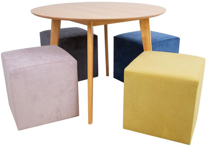 Pouf Lyn | size: Width: 45cm, Height: 45cm, Depth: 45cm | color: Gray | image: 7 | variant: 1006128