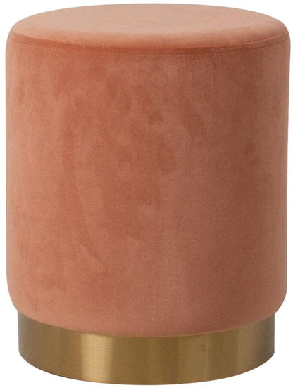 Pouf Nelson | size: Width: 35cm, Height: 42cm, Depth: 35cm | color: Coral | image: 1 | variant: 1001410
