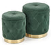 Pouf Polly | size: Width: 33cm, Height: 38cm, Depth: 33cm, Diameter: 33-40cm | color: Green | image: 0 | variant: 1006080