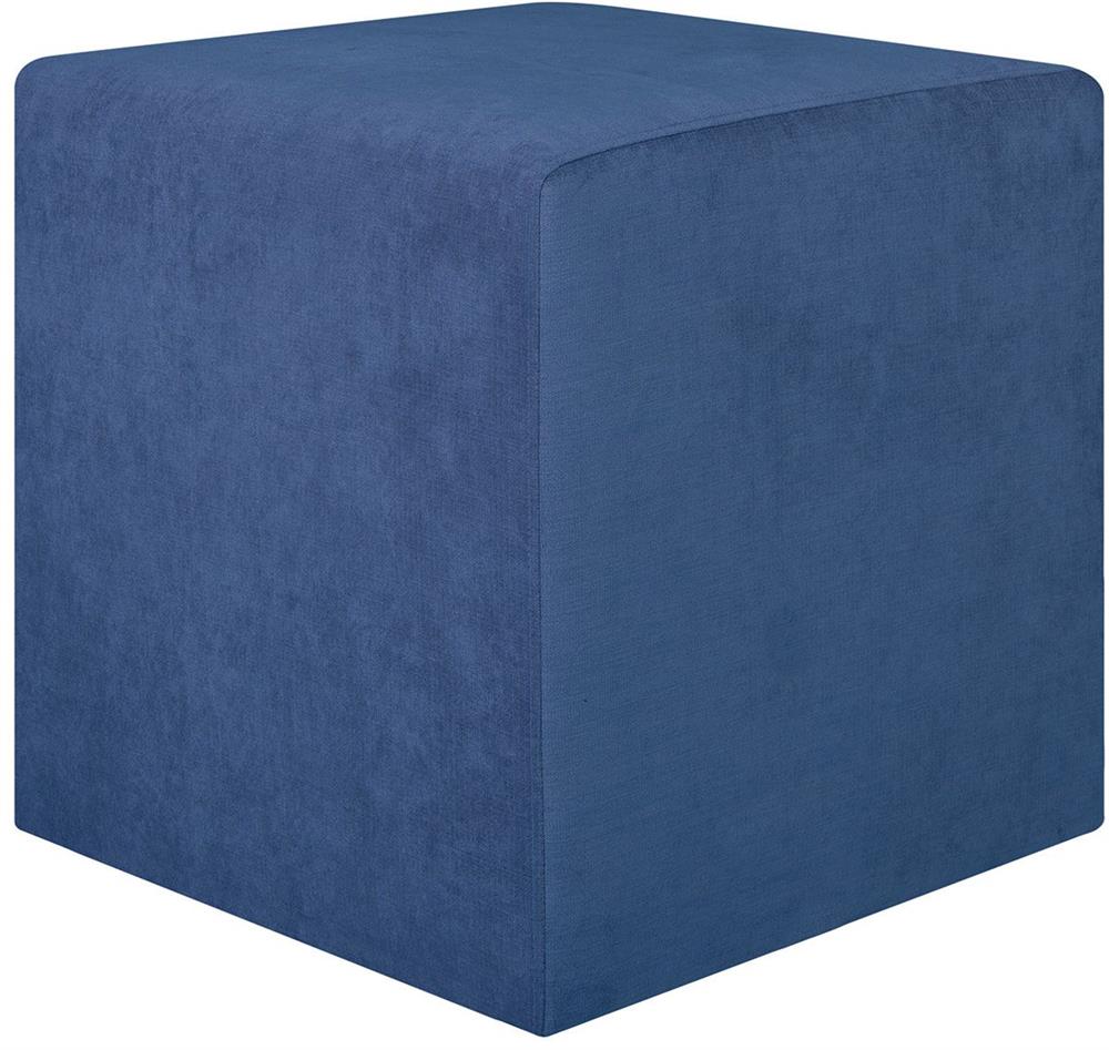 Pouf Pontllanfraith | size: Width: 45cm, Height: 45cm, Depth: 45cm | color: Blue | image: 1 | variant: 1001432