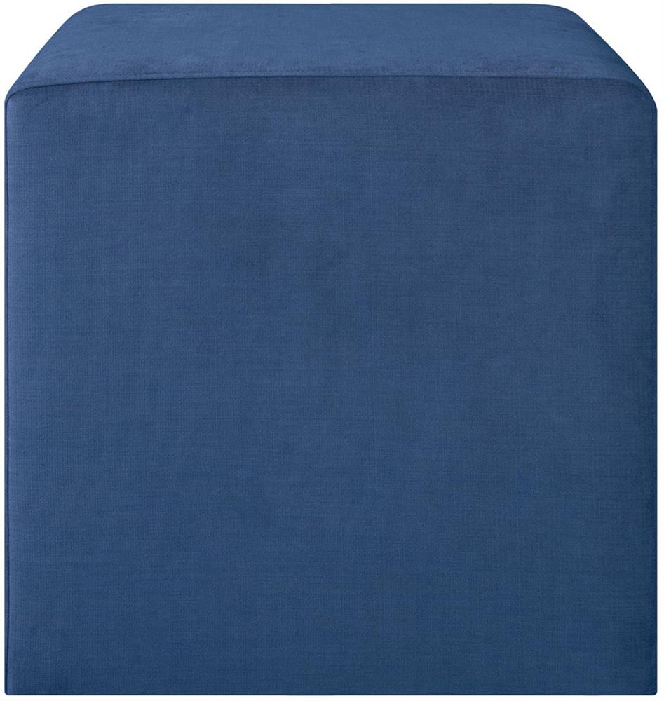 Pouf Pontllanfraith | size: Width: 45cm, Height: 45cm, Depth: 45cm | color: Blue | image: 2 | variant: 1001432