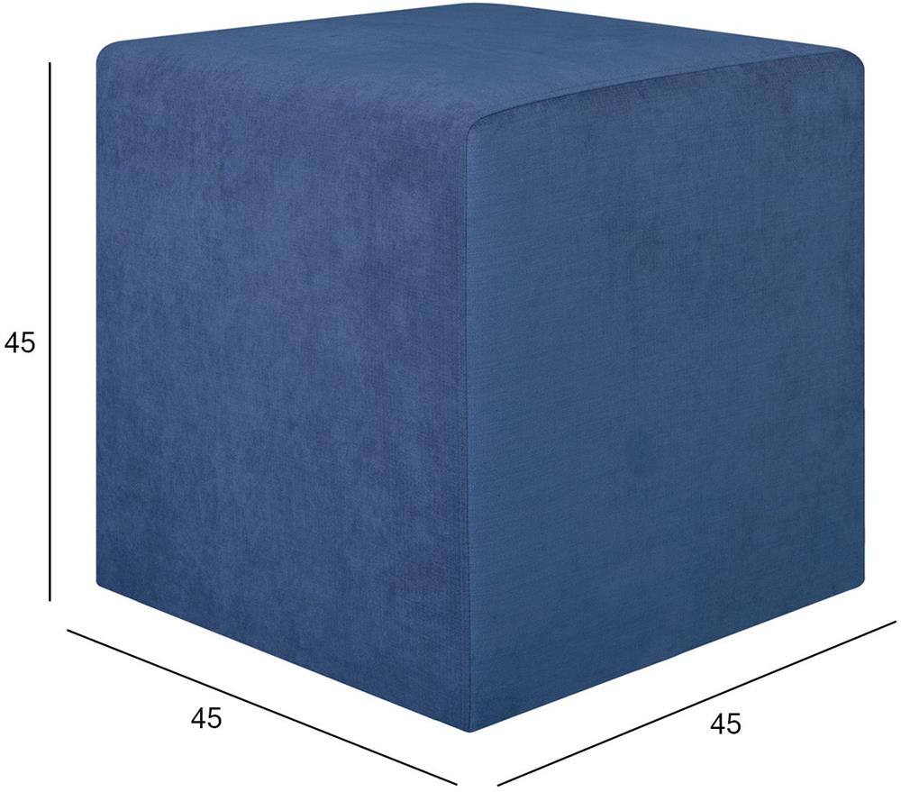 Pouf Pontllanfraith | size: Width: 45cm, Height: 45cm, Depth: 45cm | color: Blue | image: 5 | variant: 1001432
