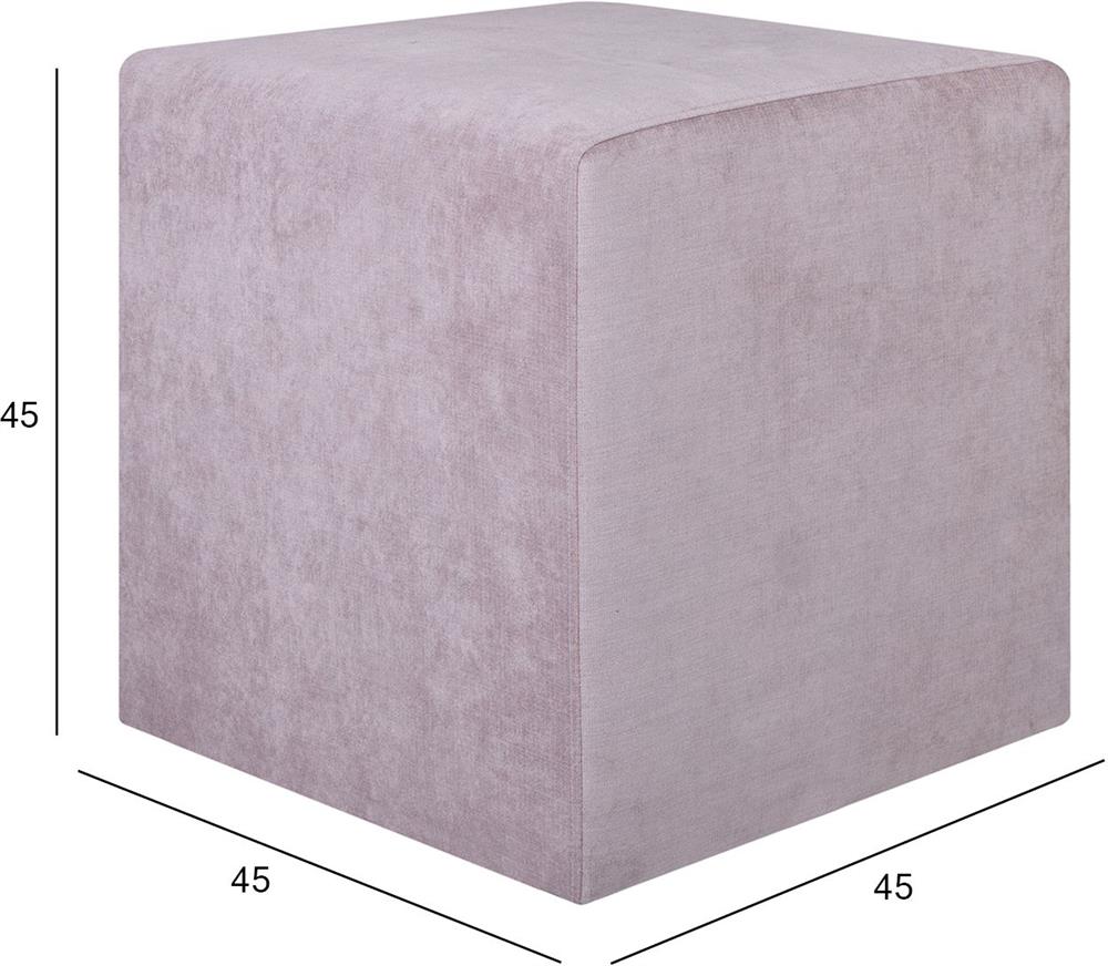 Pouf Pontllanfraith | size: Width: 45cm, Height: 45cm, Depth: 45cm | color: Pink | image: 5 | variant: 1001431