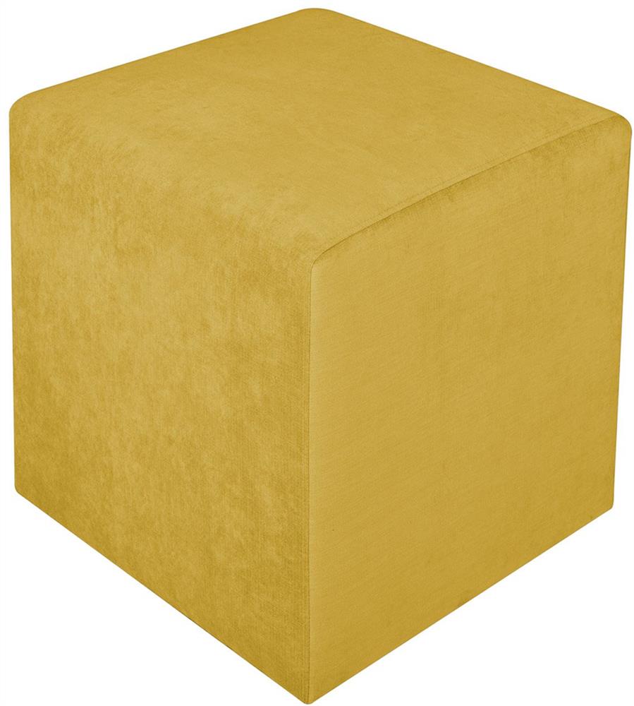 Pouf Pontllanfraith | size: Width: 45cm, Height: 45cm, Depth: 45cm | color: Yellow | image: 3 | variant: 1001429