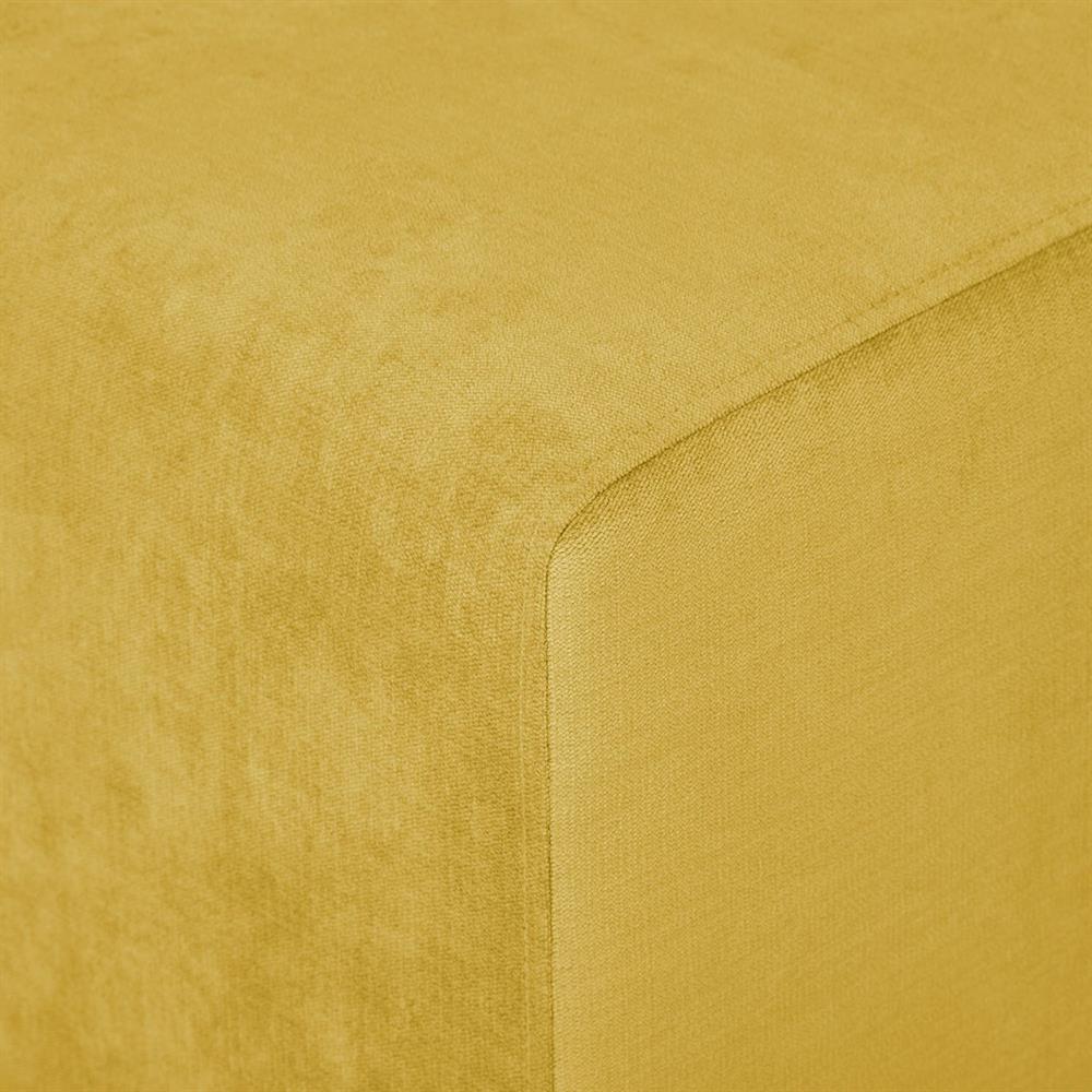Pouf Pontllanfraith | size: Width: 45cm, Height: 45cm, Depth: 45cm | color: Yellow | image: 4 | variant: 1001429