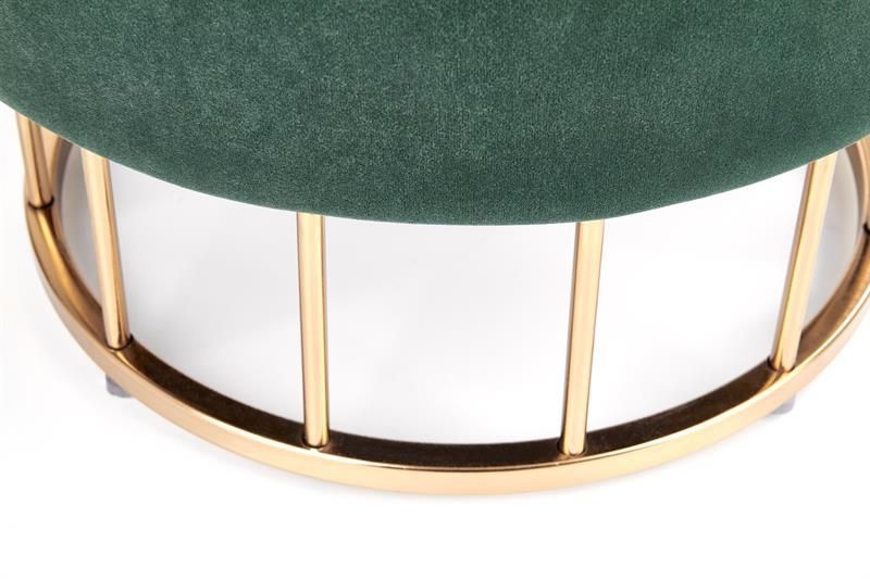 Pouf Rovigo | size: Width: 37cm, Height: 41cm, Depth: 37cm, Diameter: 37cm | color: Green | image: 2 | variant: 1003093