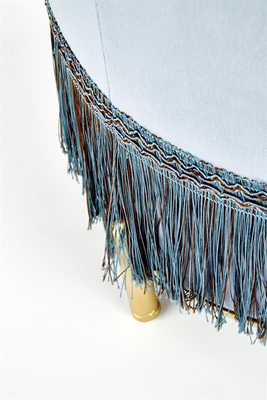 Pouf West Bristol | size: Width: 39cm, Height: 39cm, Depth: 39cm, Diameter: 39cm | color: Blue | image: 1 | variant: 1007060