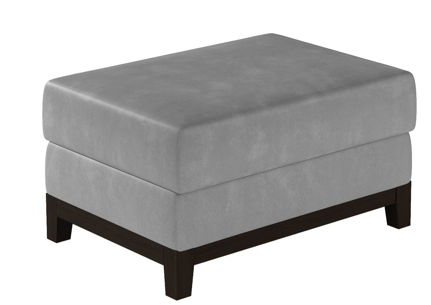 Pouf West Maidenhead | size: Width: 100cm, Height: 41cm, Depth: 70cm | color: Monolith | image: 0 | variant: 1010503