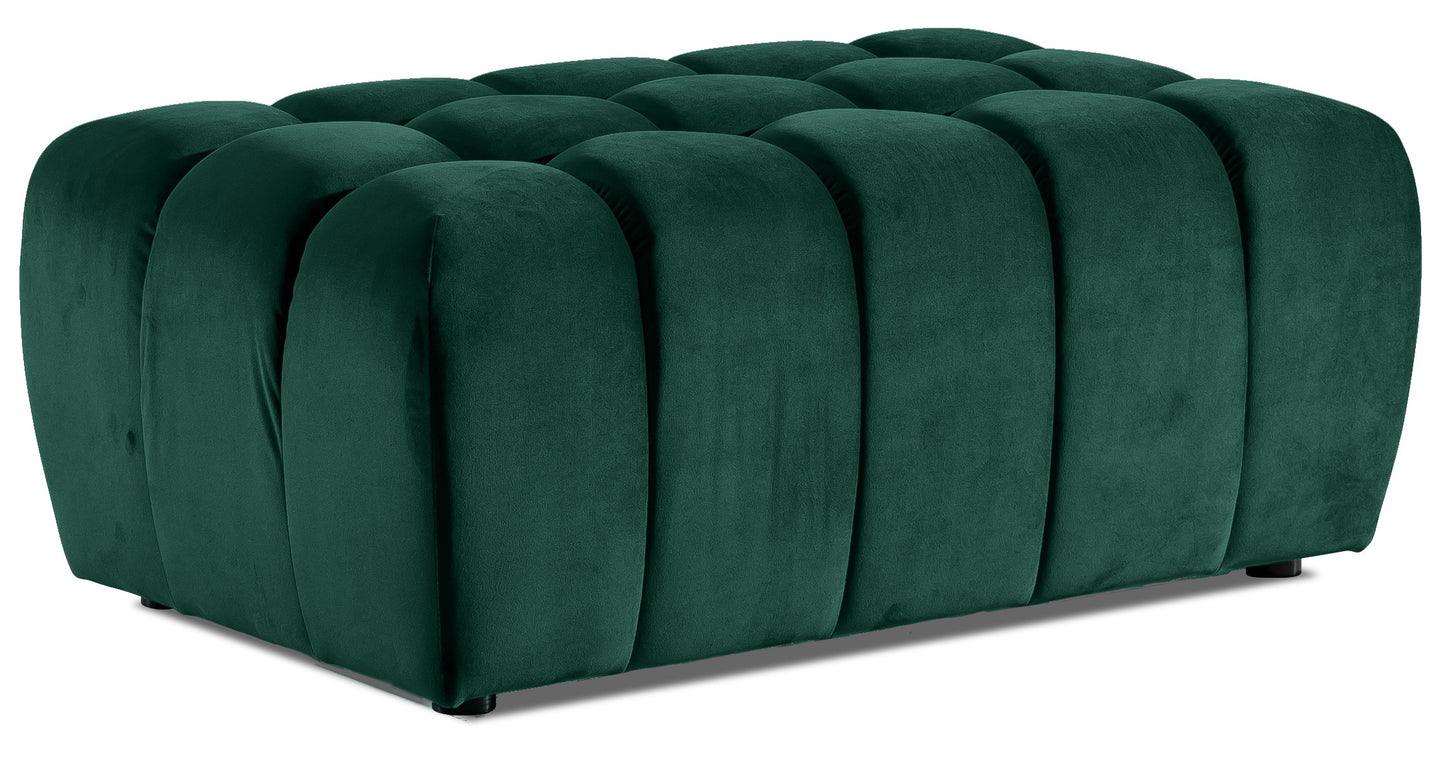 Pouf West Orebro | size: Width: 102cm, Height: 40cm, Depth: 64cm | color: Green | image: 0 | variant: 1010350