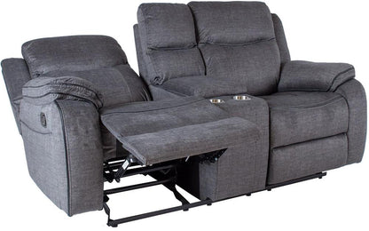 Recliner Gentry 1 | size: Length: 68cm, Height: 105cm, Depth: 190cm | color: Gray | image: 2 | variant: 1017629