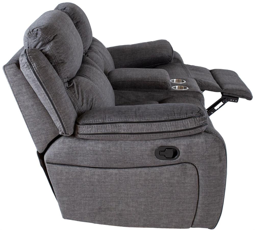 Recliner Gentry 1 | size: Length: 68cm, Height: 105cm, Depth: 190cm | color: Gray | image: 4 | variant: 1017629