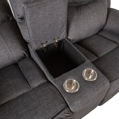 Recliner Gentry 1 | size: Length: 68cm, Height: 105cm, Depth: 190cm | color: Gray | image: 5 | variant: 1017629