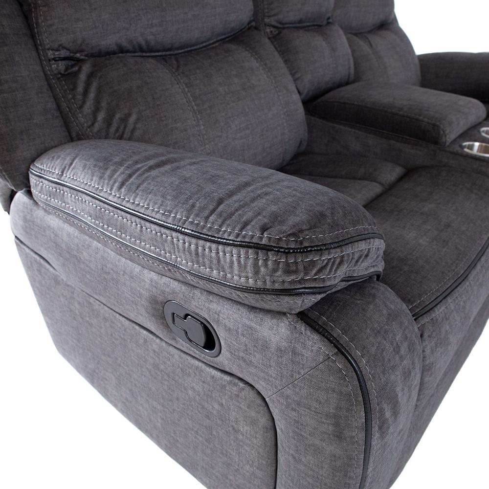 Recliner Gentry 1 | size: Length: 68cm, Height: 105cm, Depth: 190cm | color: Gray | image: 7 | variant: 1017629