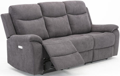 Recliner Milo | size: Length: 96cm, Height: 103cm, Depth: 209cm | color: Gray | image: 2 | variant: 1017626