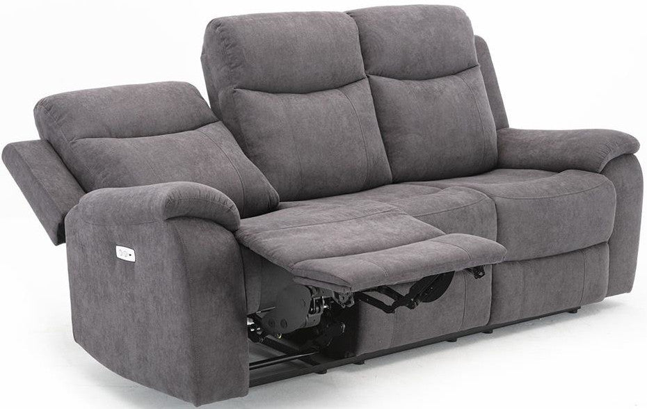 Recliner Milo | size: Length: 96cm, Height: 103cm, Depth: 209cm | color: Gray | image: 3 | variant: 1017626