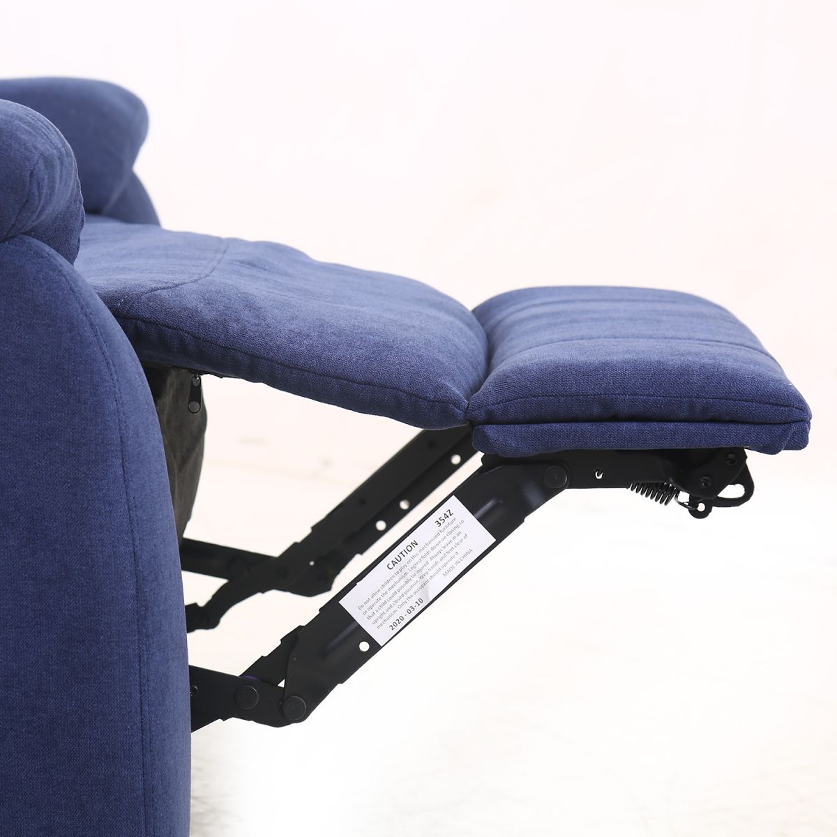 Recliner - Sofa Milo | size: Width: 155cm, Height: 103cm, Depth: 96cm | color: Blue | image: 7 | variant: 1000263