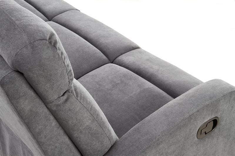 Recliner - Sofa Oslo 1 | size: Width: 180cm, Height: 100cm, Depth: 95cm | color: Gray | image: 3 | variant: 1011031