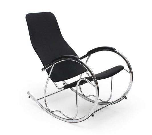 Rocking Chair Ben 2 | size: Length: 97cm, Width: 55cm, Height: 99cm, Depth: 97cm | color: Black | image: 1 | variant: 1011615