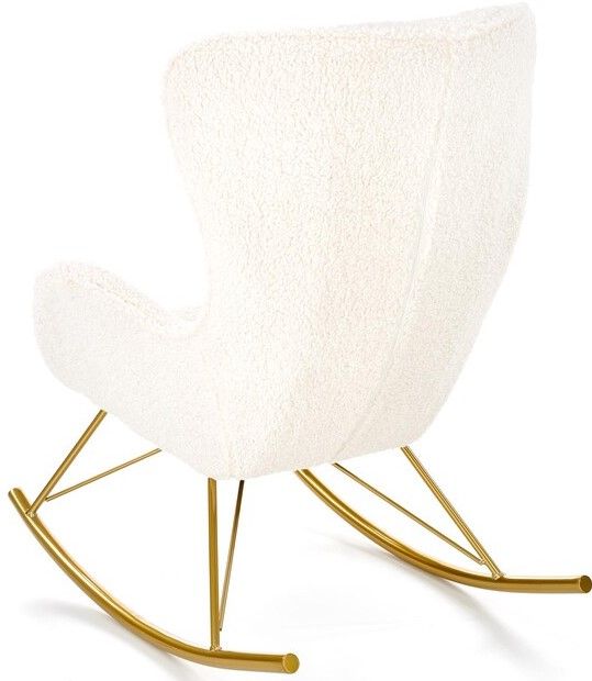 Rocking Chair Liberto | size: Width: 72cm, Height: 106cm, Depth: 100cm | color: White | image: 2 | variant: 1012513