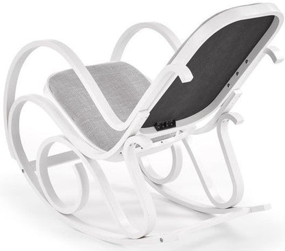 Rocking Chair Max Bis Plus | size: Width: 52cm, Height: 95cm, Depth: 90cm | color: White/Grey | image: 2 | variant: 1005722