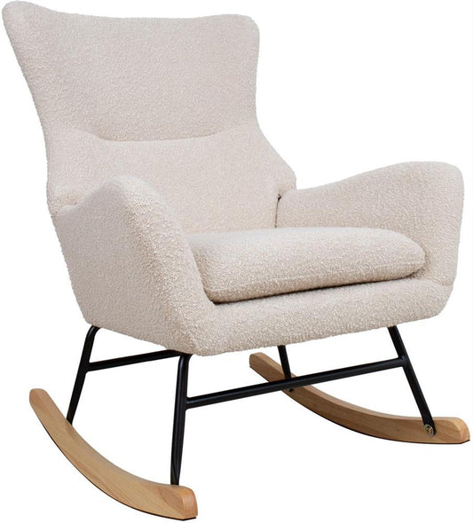Rocking Chair Romy | size: Width: 69cm, Height: 96cm, Depth: 80cm | color: Beige | image: 1 | variant: 1005728