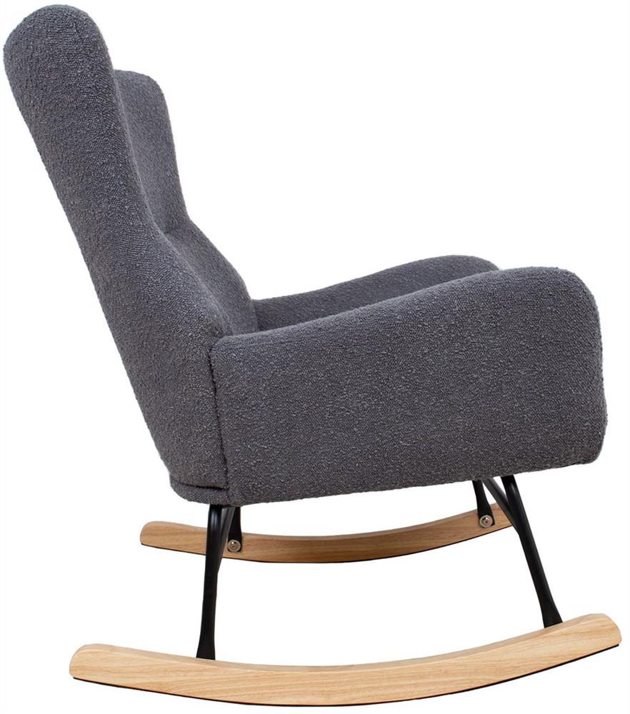 Rocking Chair Romy | size: Width: 69cm, Height: 96cm, Depth: 80cm | color: Gray | image: 3 | variant: 1005729