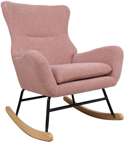 Rocking Chair Romy | size: Width: 69cm, Height: 96cm, Depth: 80cm | color: Pink | image: 1 | variant: 1005730