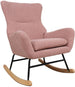 Rocking Chair Romy | size: Width: 69cm, Height: 96cm, Depth: 80cm | color: Pink | image: 1 | variant: 1005730