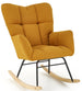 Rocking Chair Vasco | size: Width: 70cm, Height: 94cm, Depth: 97cm | color: Yellow | image: 0 | variant: 1005725
