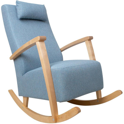 Rocking Chair Venla | size: Width: 65.5cm, Height: 104cm, Depth: 102cm | color: Blue | image: 1 | variant: 1005733