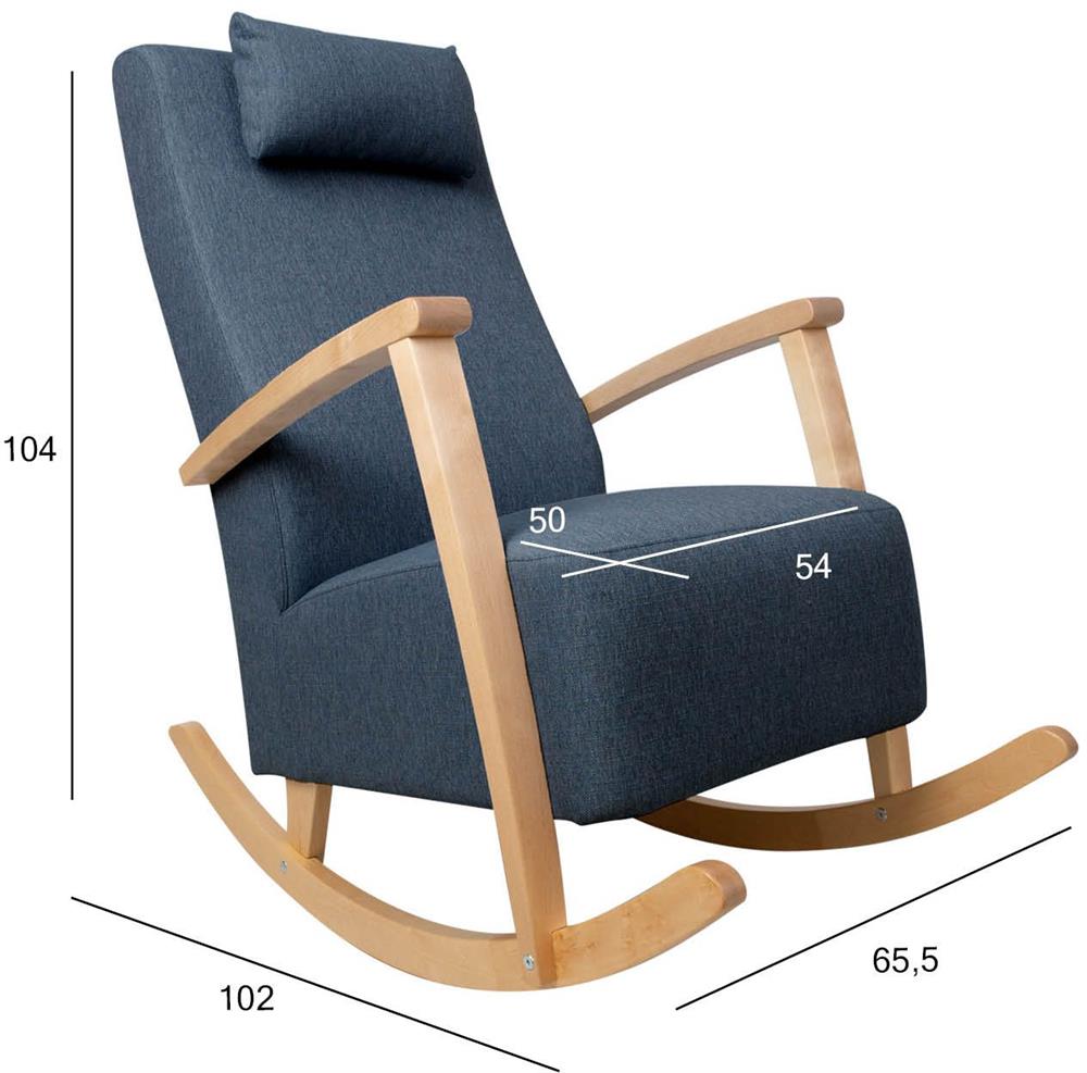 Rocking Chair Venla | size: Width: 65.5cm, Height: 104cm, Depth: 102cm | color: Blue | image: 8 | variant: 1005734