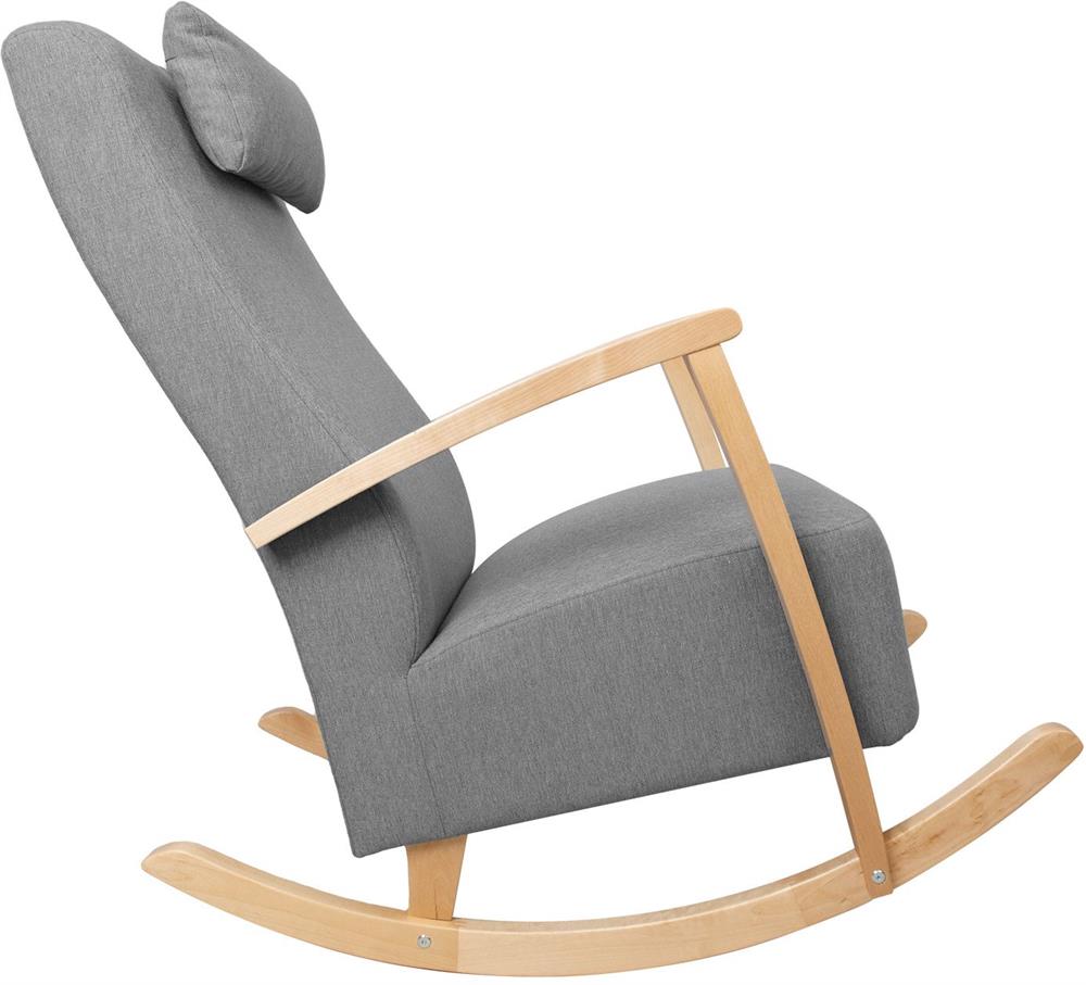 Rocking Chair Venla | size: Width: 65.5cm, Height: 104cm, Depth: 102cm | color: Gray | image: 3 | variant: 1005732