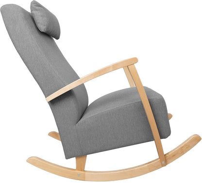 Rocking Chair Venla | size: Width: 65.5cm, Height: 104cm, Depth: 102cm | color: Gray | image: 3 | variant: 1005732