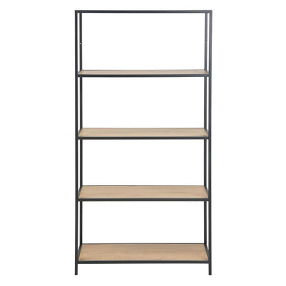 Shelf Aberystwyth | size: Width: 77cm, Height: 150cm, Depth: 35cm | color: Black | image: 2 | variant: 1004980
