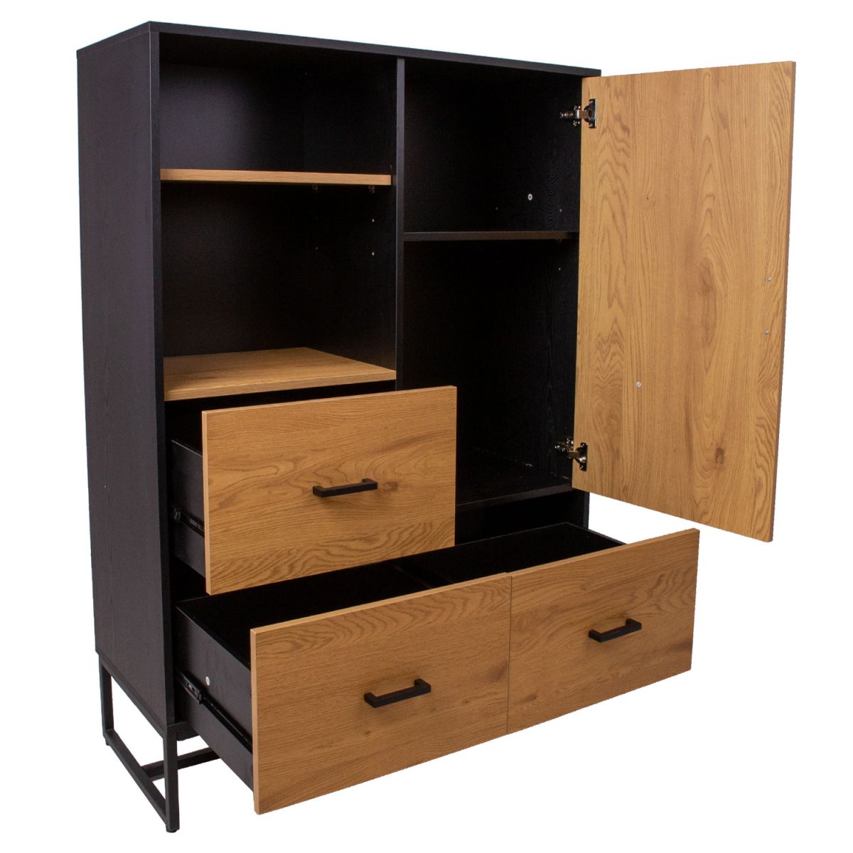 Shelf Amsterdam | size: Width: 100cm, Height: 140cm, Depth: 40cm | color: Oak | image: 4 | variant: 1011859